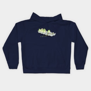 Sleeping in the egg tray Kids Hoodie